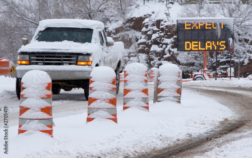 winter driving, expect delays