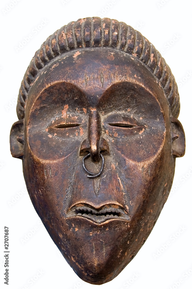 Naklejka premium antique african mask