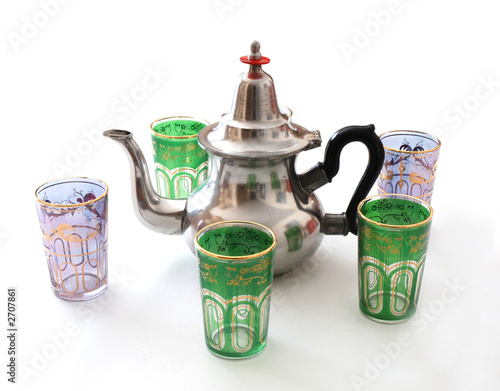 teapot and glasses