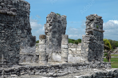 archeological site in tulum, mexico
