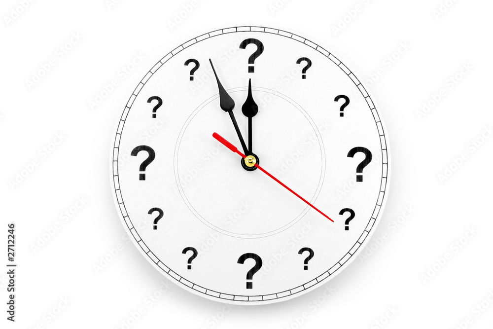 question mark clock question mark clock