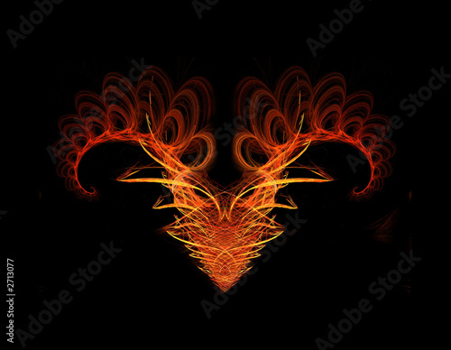  the head of the devil - fractal art