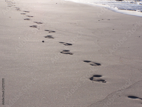 spuren am strand