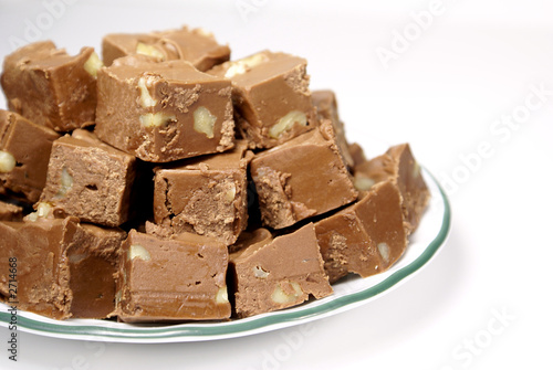 fudge on a plate