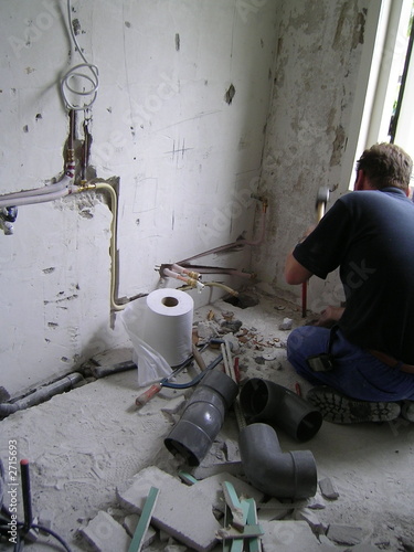 plumber at work