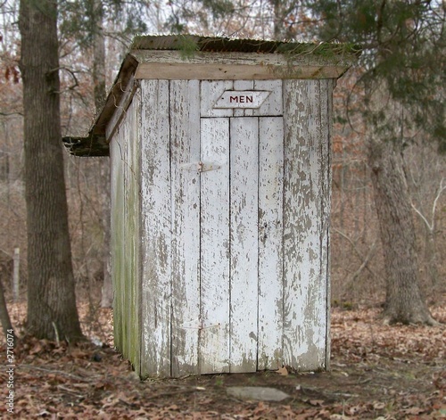 old outside mens toilet photo