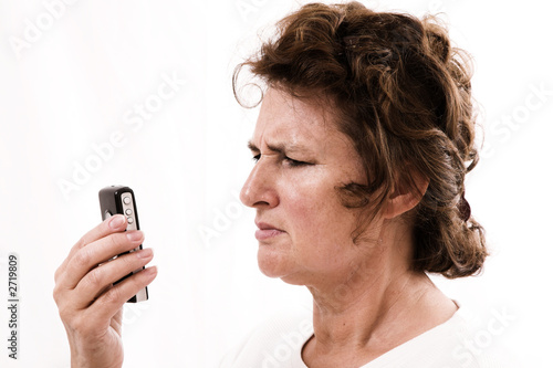 senior woman talking on cell phone