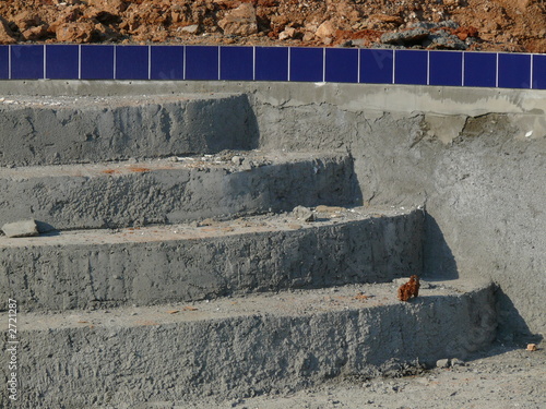 step at  pool