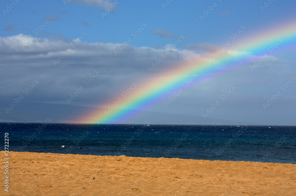 rainbow over ocean rainbow over ocean