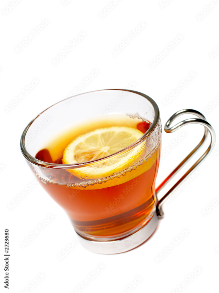 glass cup of tea with lemon glass cup of tea with lemon