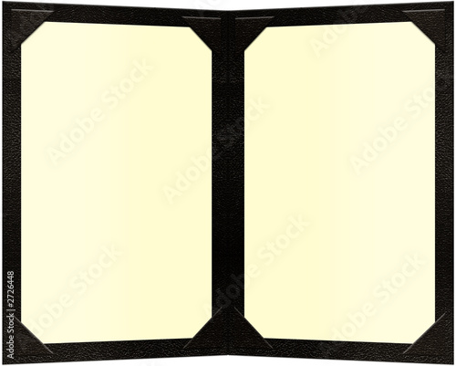 double page pocketed menu