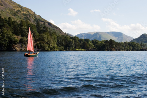 sailing on ullswater lake photo