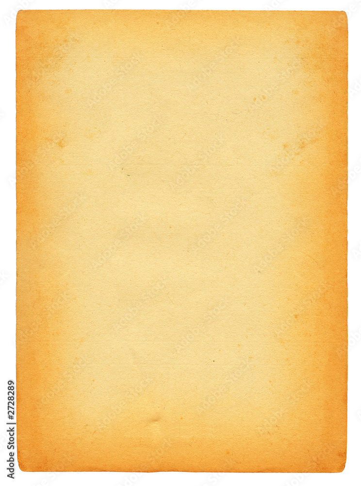 sheet of old stained paper isolated on pure white sheet of old stained paper isolated on pure white