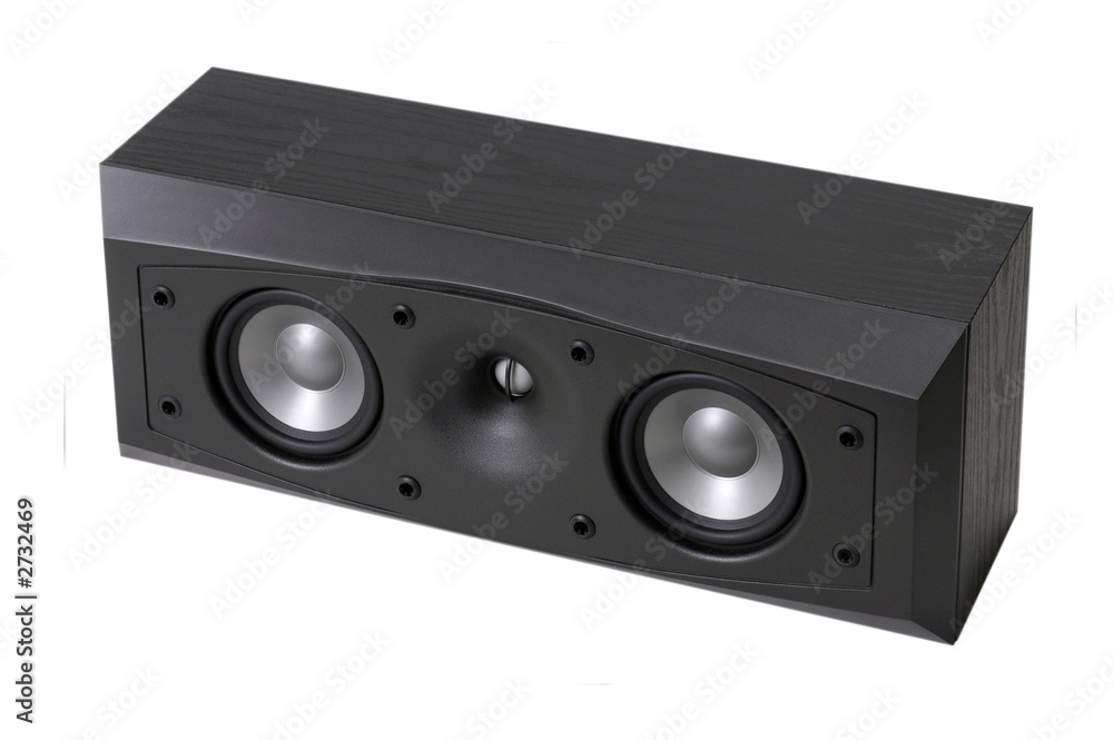 center channel speaker on white center channel speaker on white