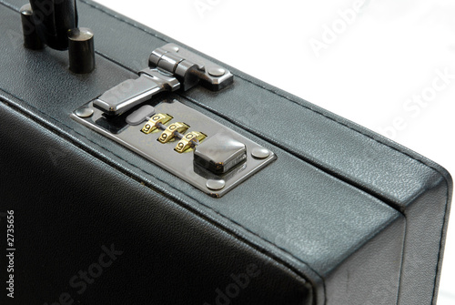 lock of black suitcase