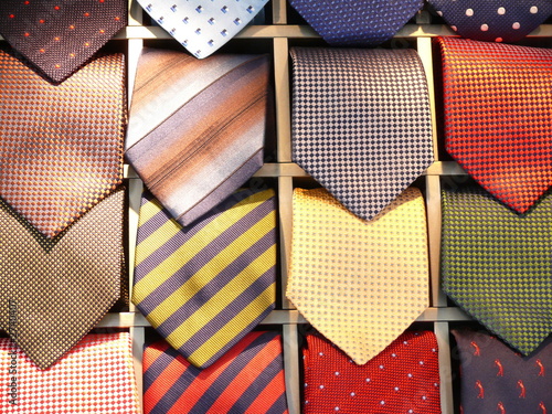 cravates multicolores Fototapet