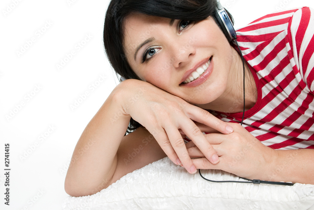 Naklejka premium relaxed woman