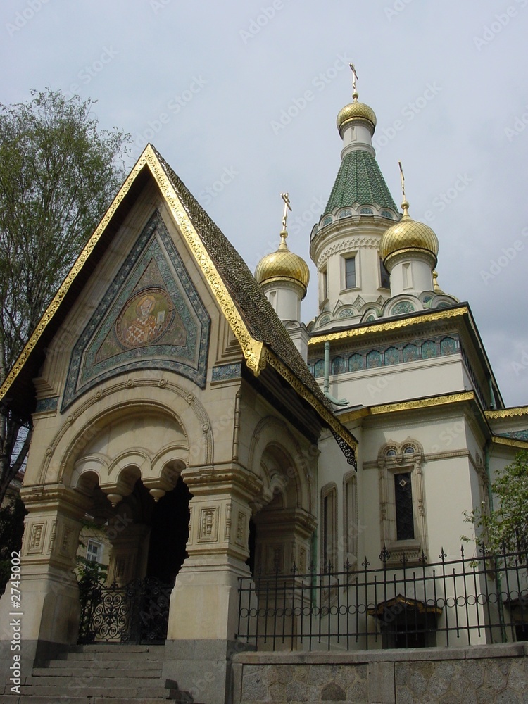 detalle portada iglesia rusa de sofia - bulgaria 2