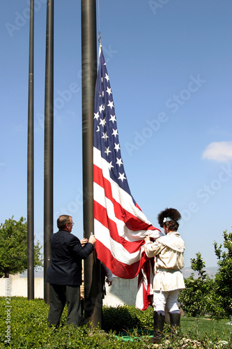 flag raising ceremony