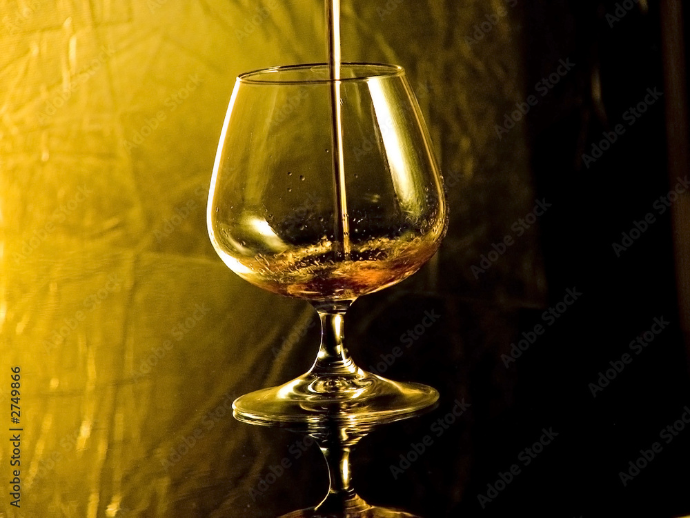 pouring brandy