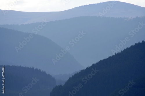 mountain landscape with multiple layers