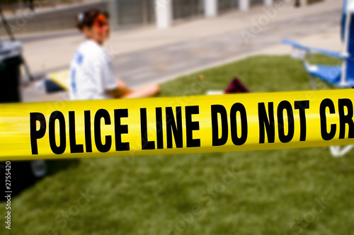 police line-victim