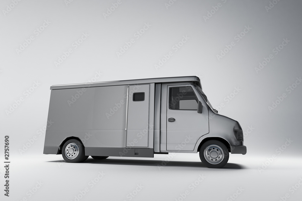 Naklejka premium minitruck silver perfil