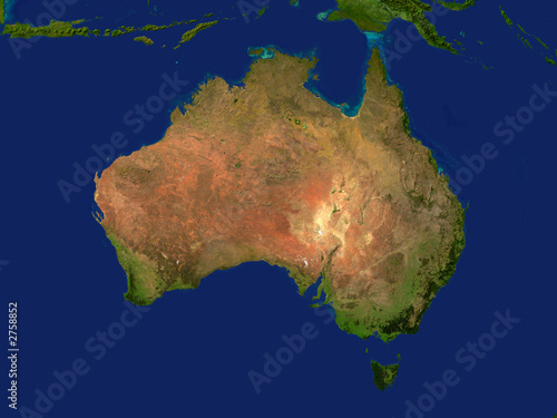 Canvas Print australia map