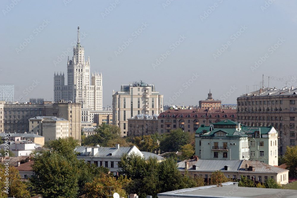 moscow, russia, type on zamoskvorechie