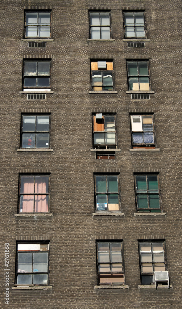 Naklejka premium three rows of windows