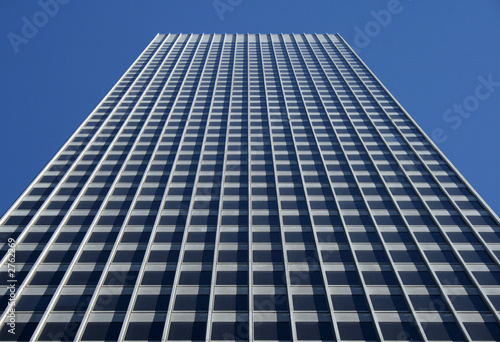 perspective view of the gray office building