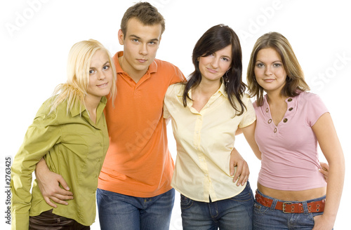 group of teenage friends