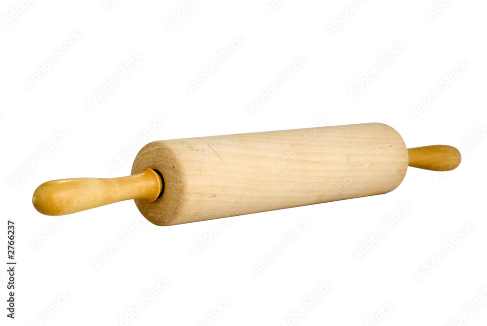 isolated rolling pin on white background