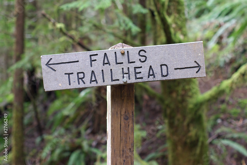 trailhead sign.