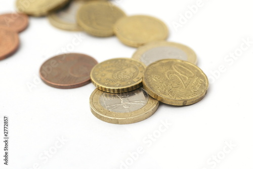 un euro con monete