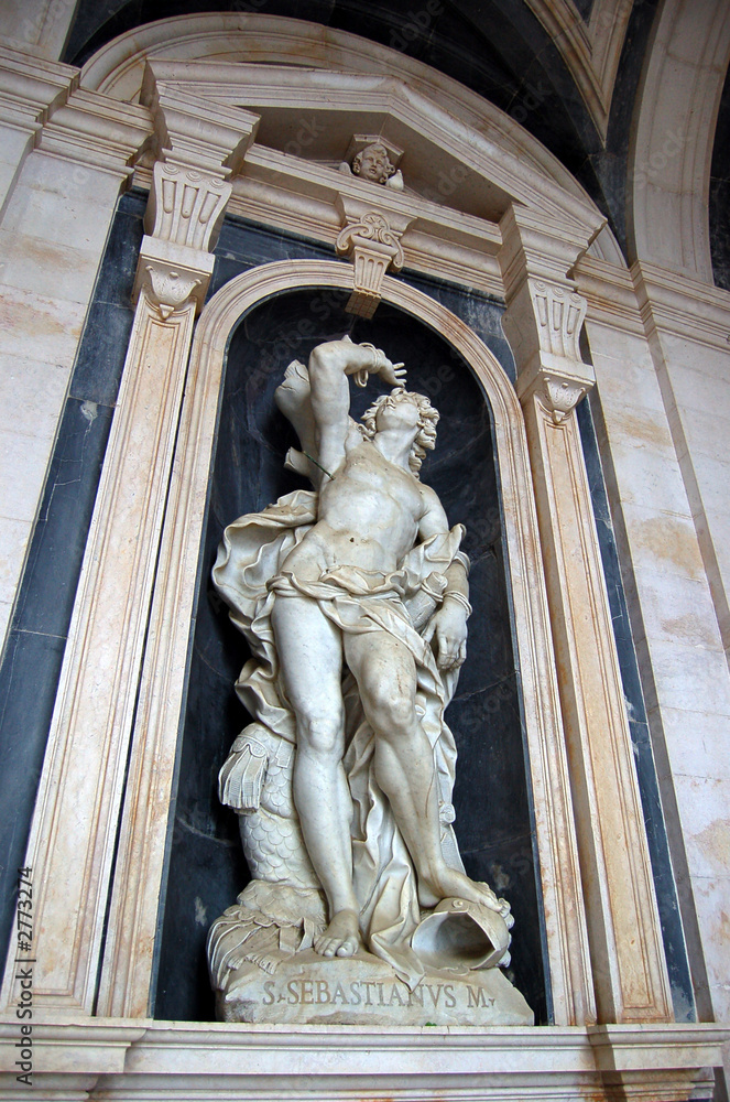 marble saint statue