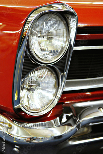 headlight and front grill