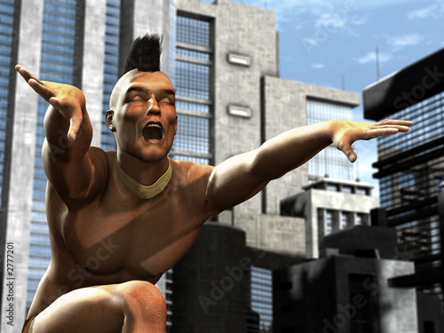 modern portrait of a native american - 01