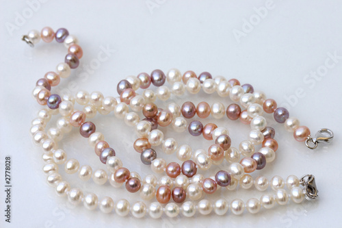 two pearl necklaces