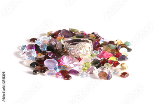various gemstone semi-prescious stones
