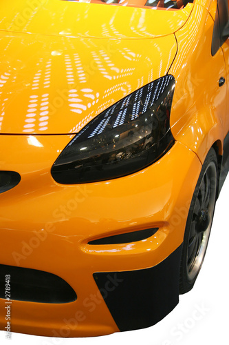head light of a modern yellow car © Branislav Zivkovic