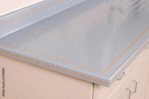 solid surface countertop with inlay