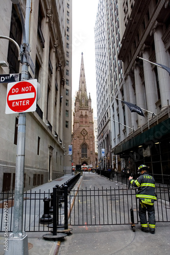 fireman on wall street