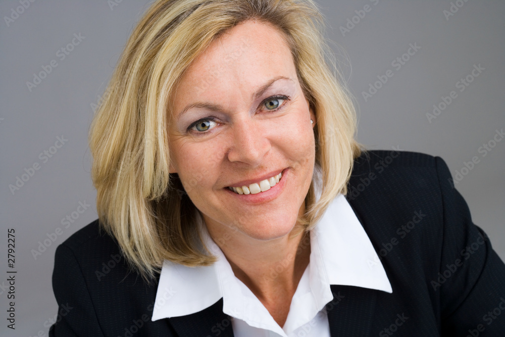 smiling business person smiling business person