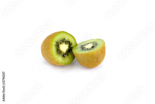 kiwi fruit cut in halves photo