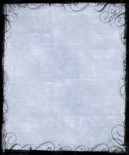 pale blue background with victorian frame