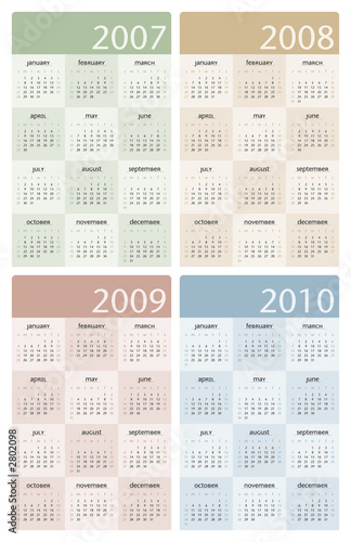 4 year planner calendar