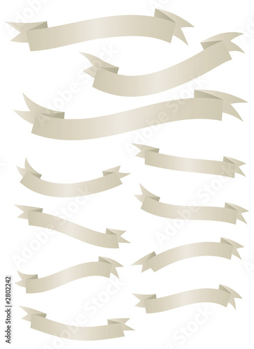 white banner set