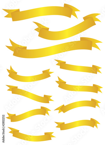 gold banner set