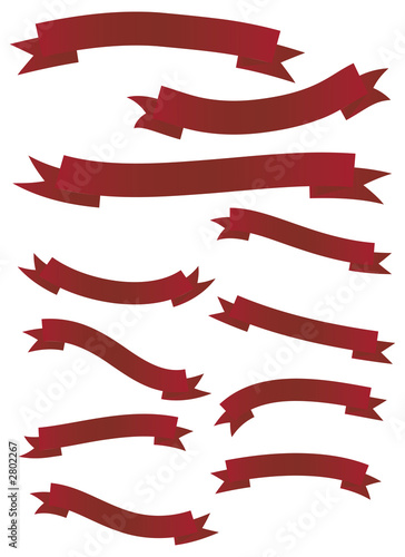red banner set